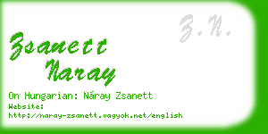 zsanett naray business card