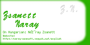 zsanett naray business card